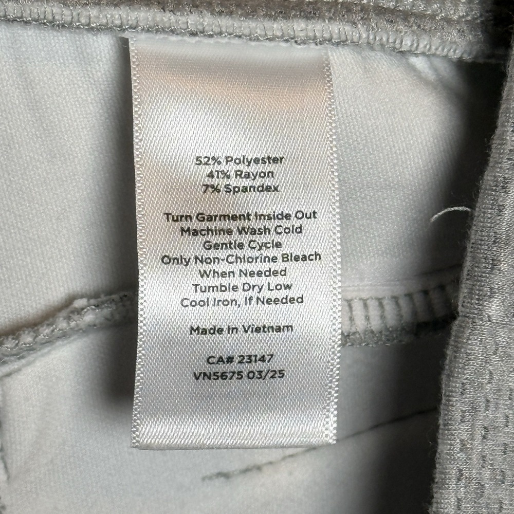 T by Talbots Gray Sweatpants Side Pockets Drawstring Elastic Waist Women's MP - Picture 7 of 9